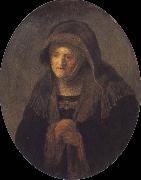 The artist-s mother as the prophetess Hannah REMBRANDT Harmenszoon van Rijn